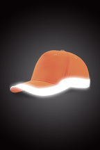 Cap Warnschutz mit Reflektorstreifen Orange