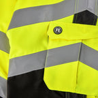 Herren 3/4 Warnschutzhose Safety Light