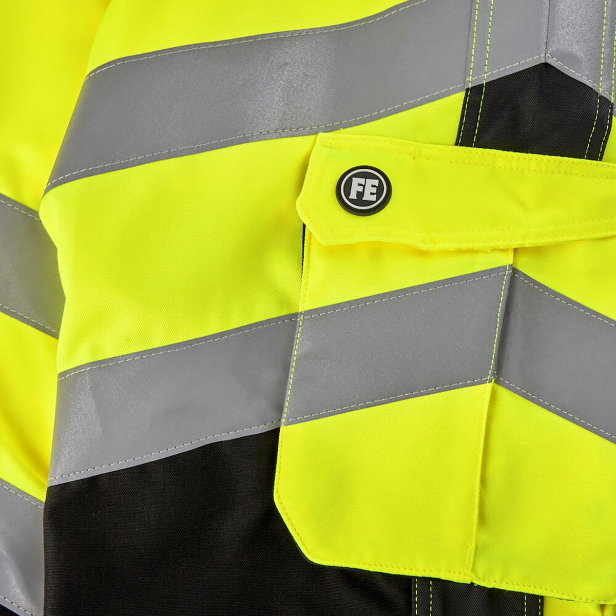 Herren 3/4 Warnschutzhose Safety Light