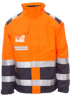 Herren Warnschutzjacke für Sicherheit am Arbeitsplatz in Orange