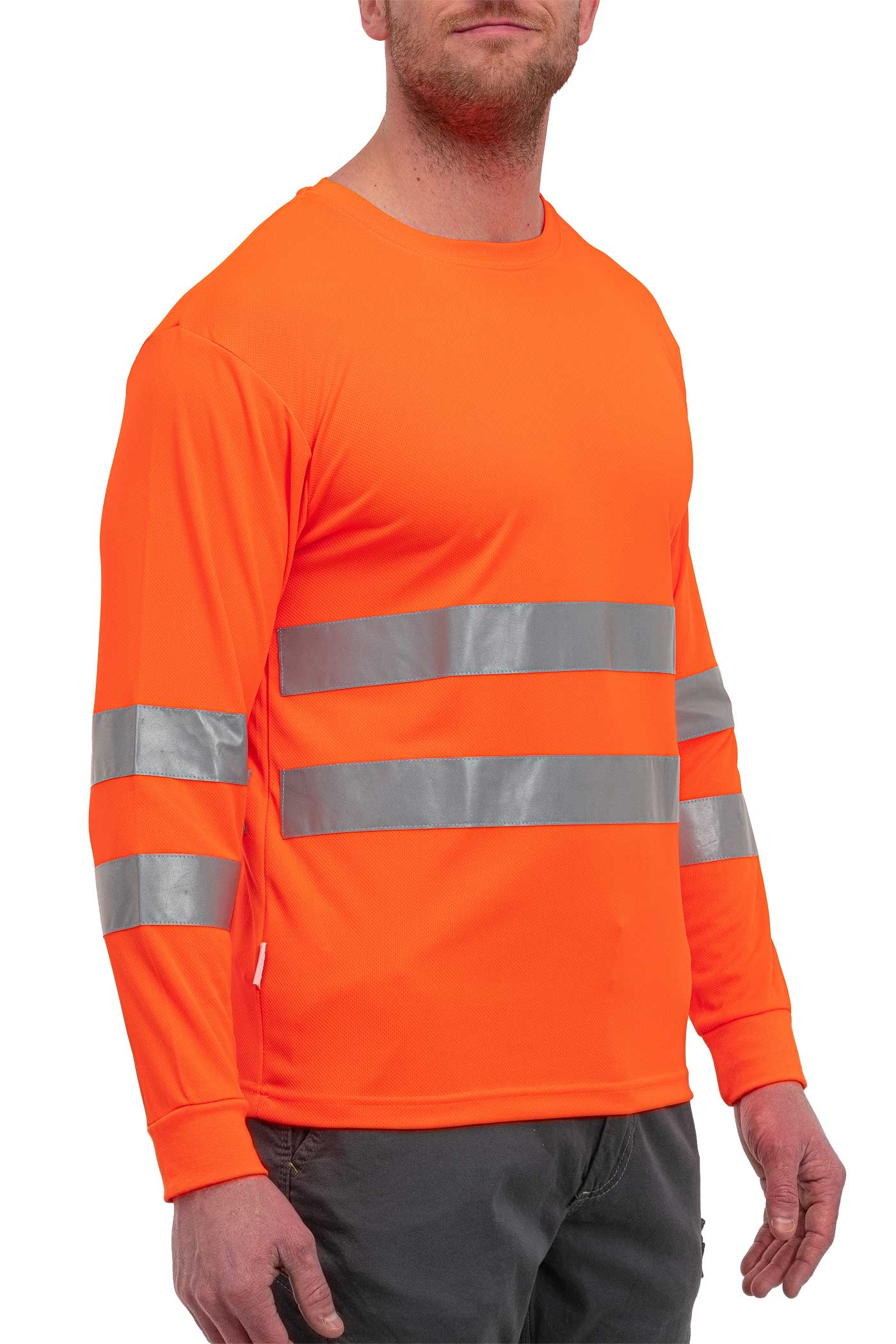 Sweatshirt für die Arbeit Warnschutz in Orange