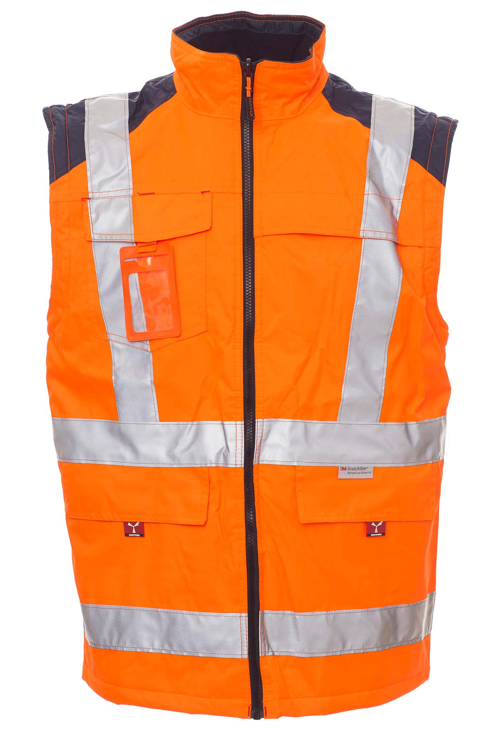 hochwertiger Warnschutzparka mit abnehmbaren Aermeln