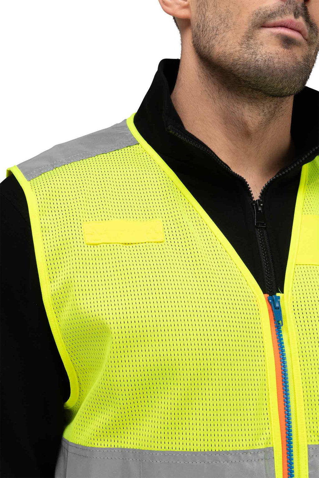 Warnweste Warnschutz mit Ausweisfach in Gelb