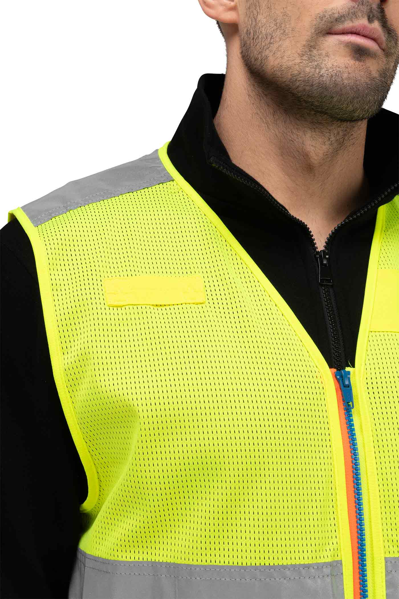 Warnweste Warnschutz mit Ausweisfach in Gelb