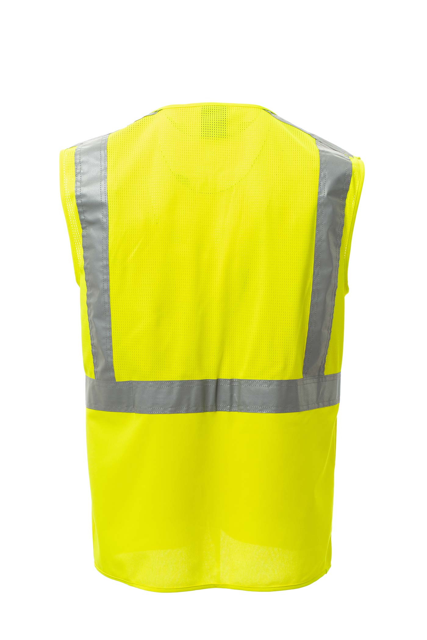 Herren Warnweste mit Einstecktaschen & Ausweisfach Warnschutzweste Extra Mesh
