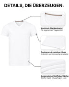 Herren T-Shirt 5er Pack V-Ausschnitt – V-Neck
