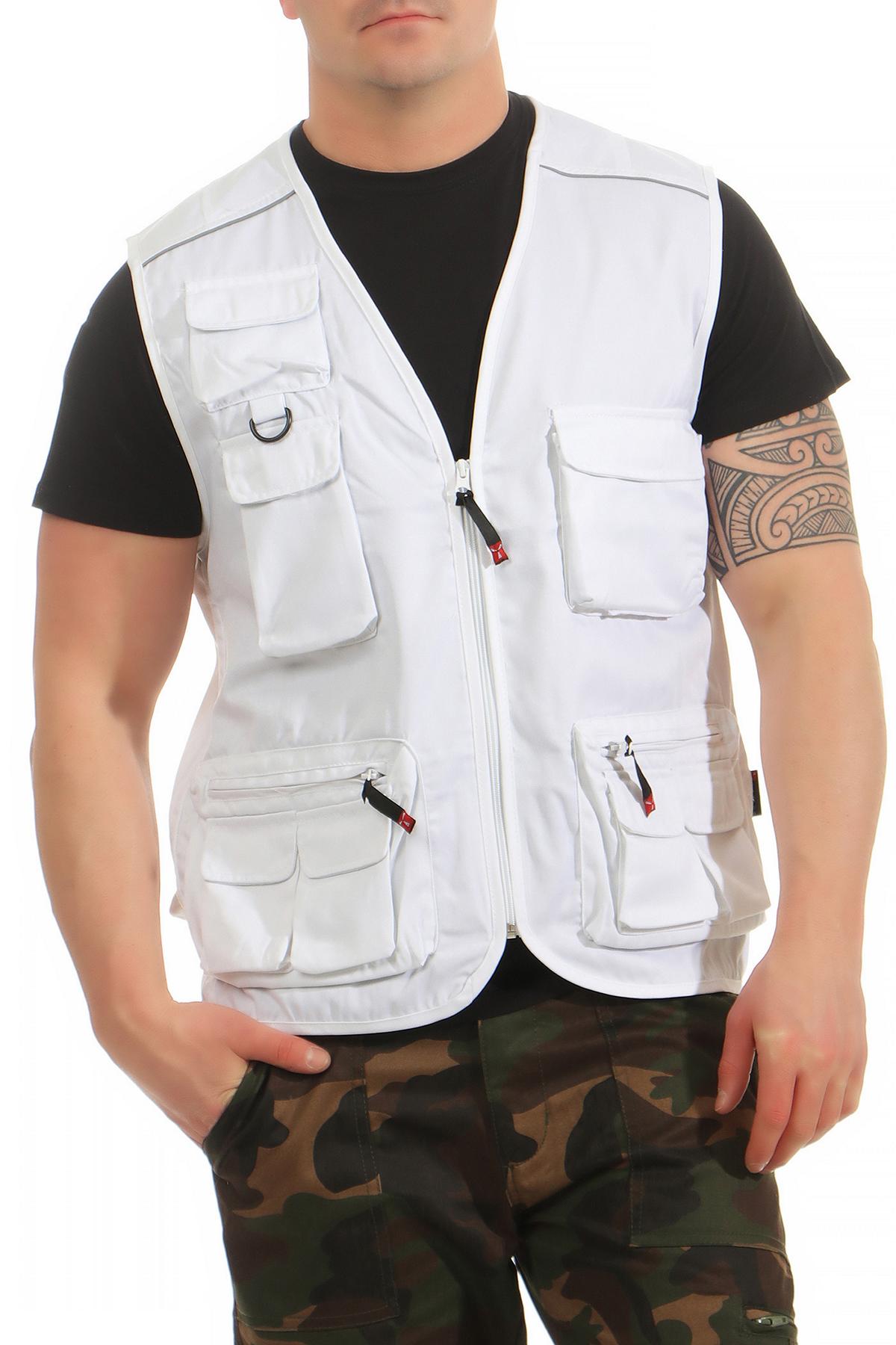 Herren Outdoor Weste in Weiß