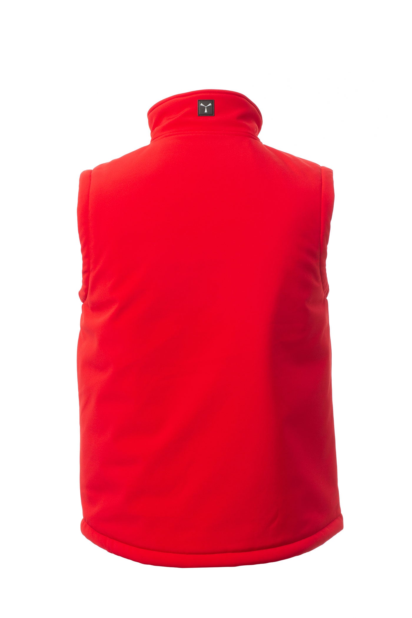 Herren Arbeitsweste aus Softshell gefüttert mit vielen Taschen in Rot