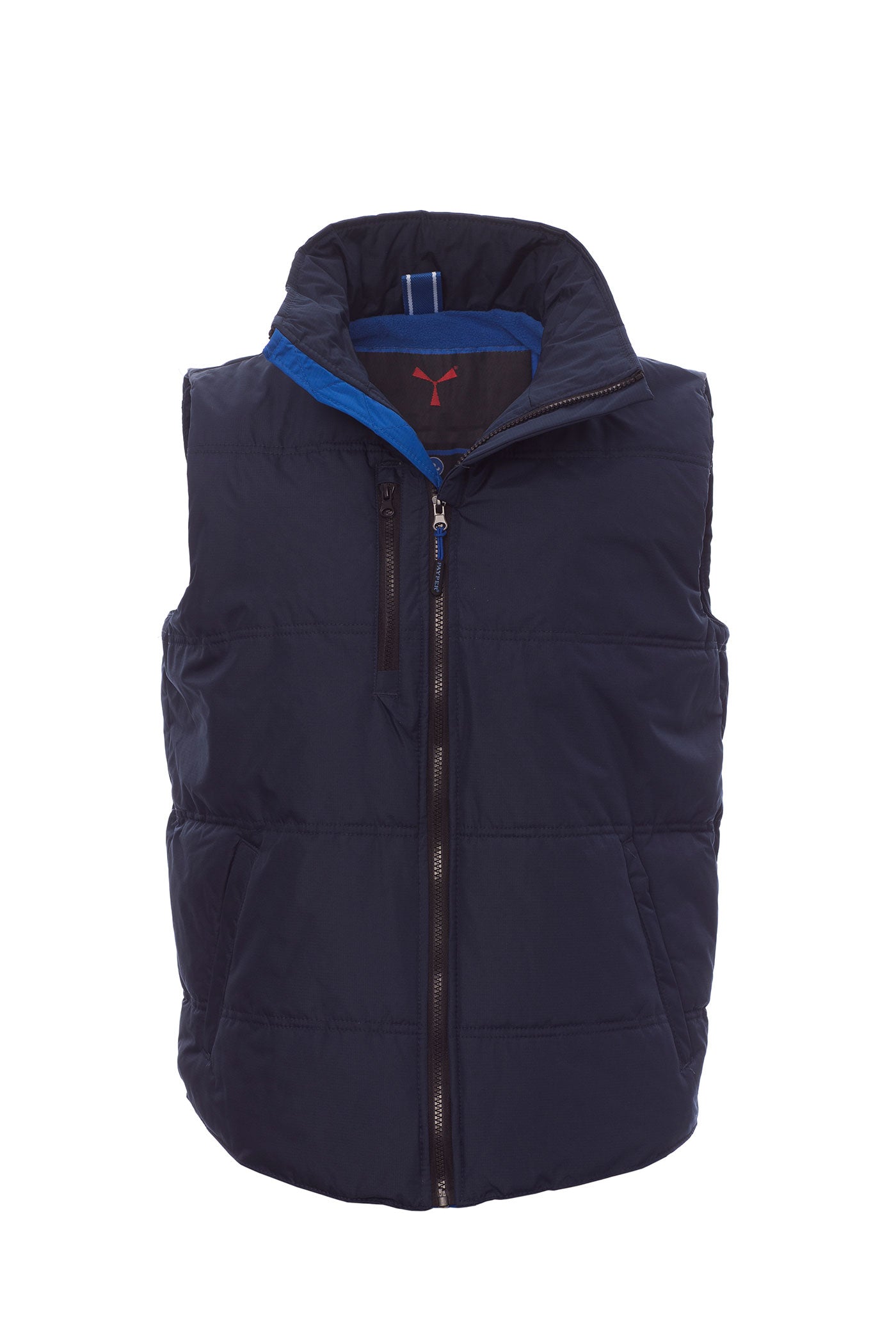 Herren Steppweste mit Reißverschlusstaschen wattiert in Dunkelblau