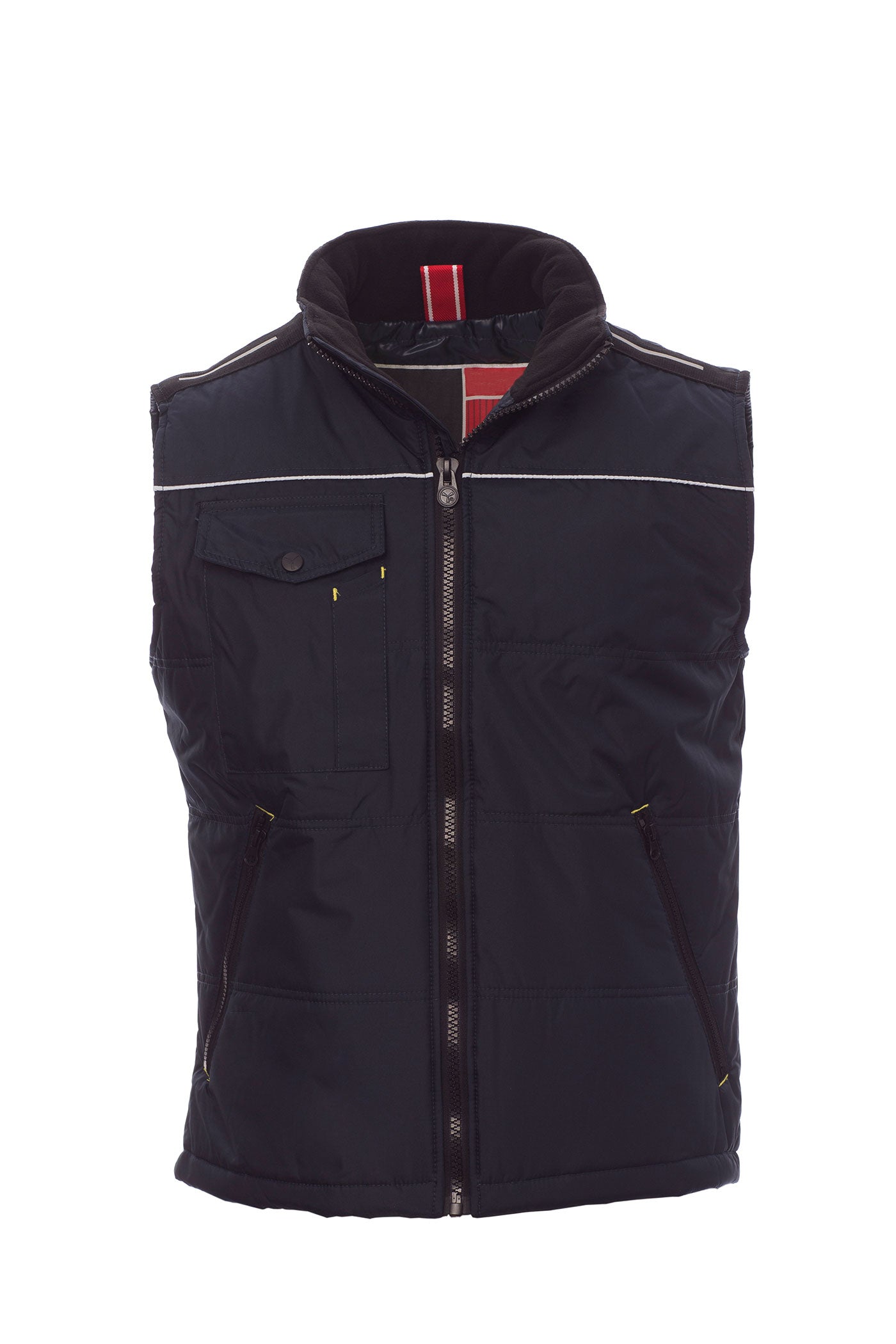 Herren Arbeitsweste mit großen Taschen gefüttert in Dunkelblau