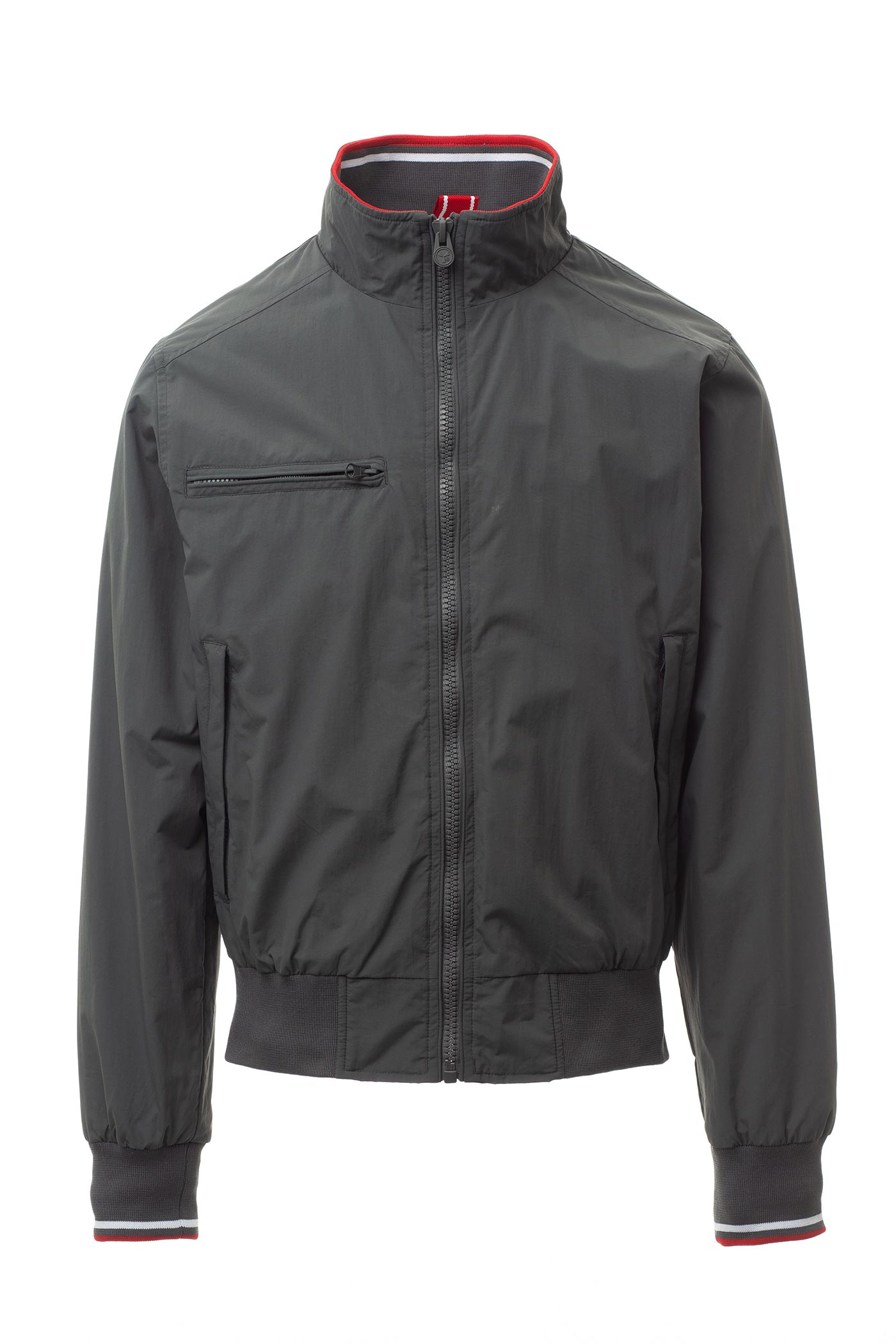 guenstiger Windbreaker in grossen Groessen in Anthrazit