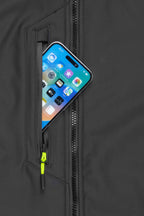 Herren Winterjacke mit Seitentaschen mit Reißverschluss in Anthrazit