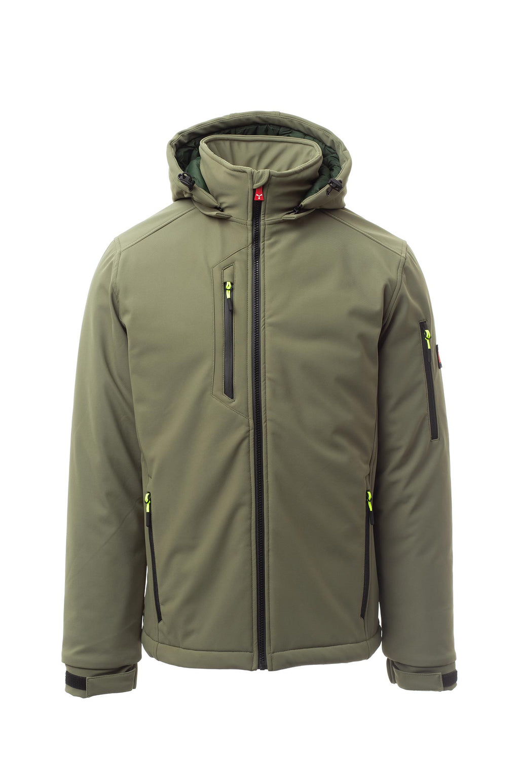 Herren Winterjacke gefüttert in Olivgrün