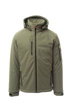 Herren Winterjacke gefüttert in Olivgrün