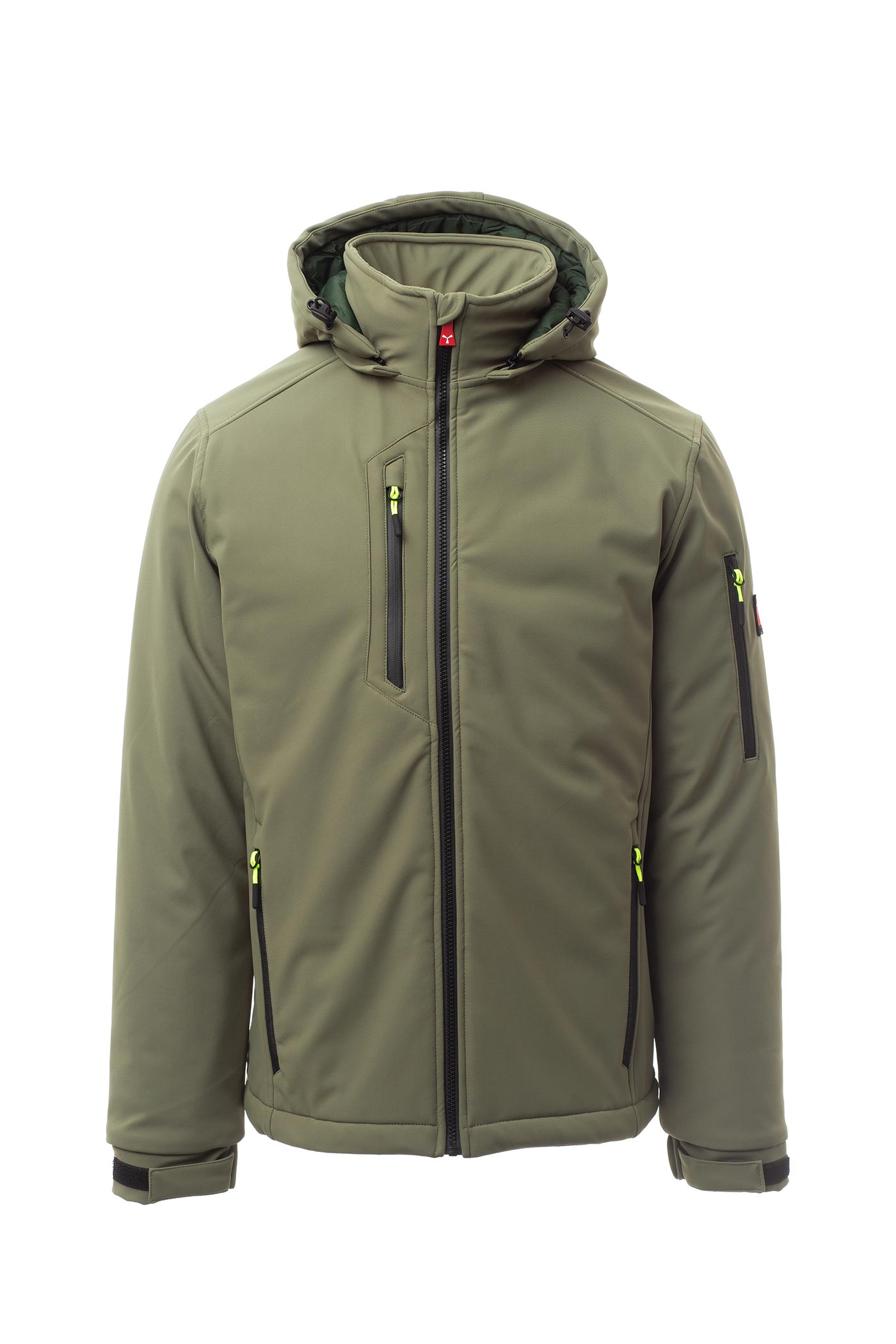 Herren Winterjacke gefüttert in Olivgrün