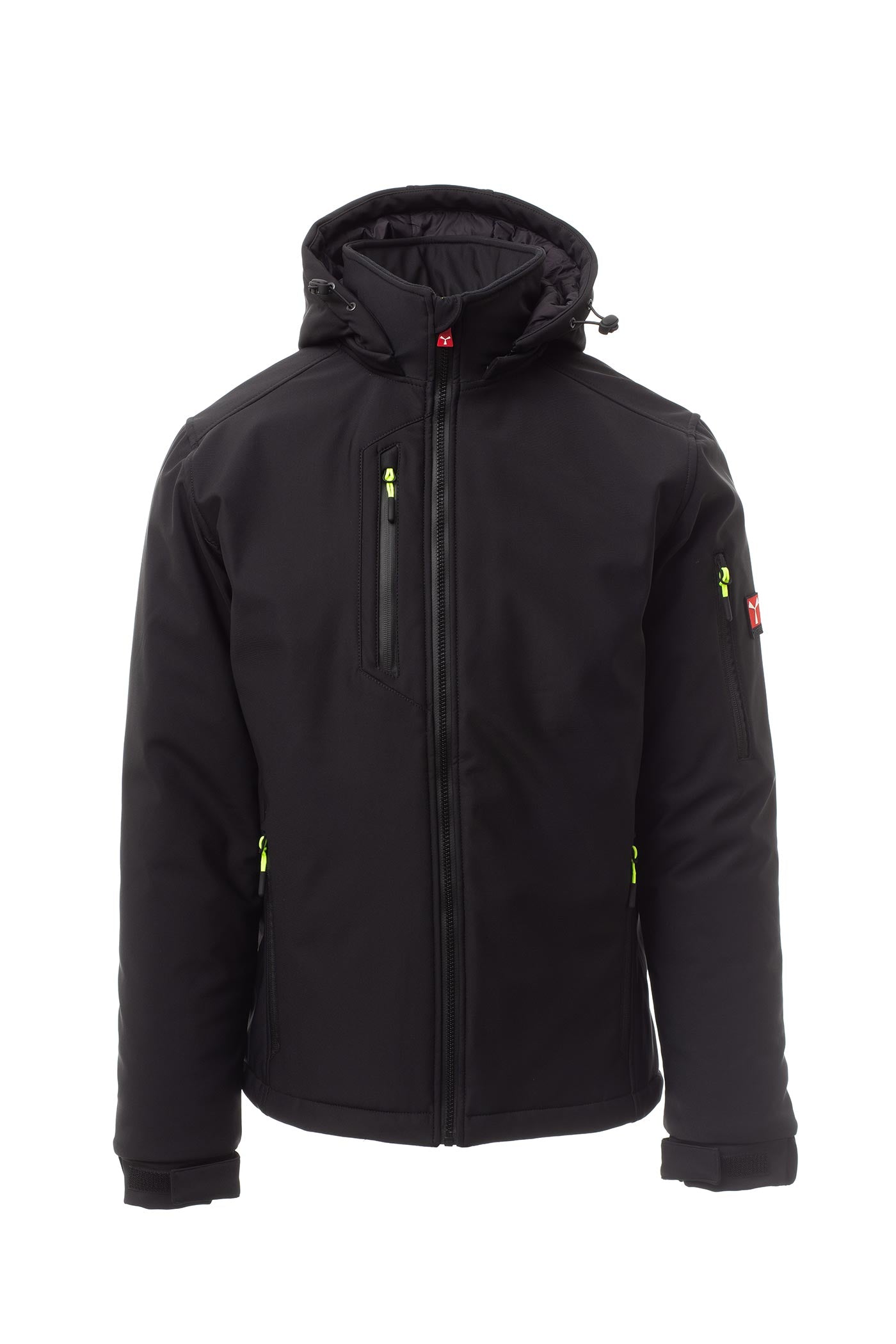 Herren Winterjacke gefüttert in Schwarz