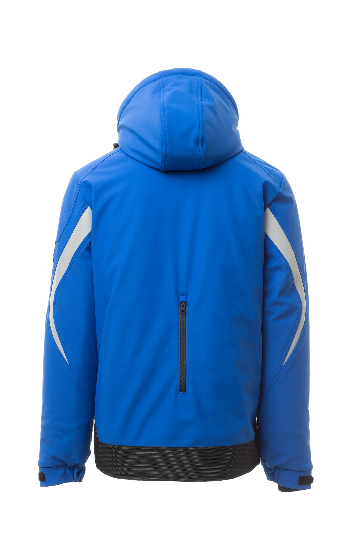 Herren Winterjacke mit abtrennbarer Kapuze und Stehkragen in Blau