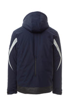 Herren Winterjacke mit abtrennbarer Kapuze und Stehkragen in Dunkelblau