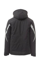 Herren Winterjacke mit abtrennbarer Kapuze und Stehkragen in Anthrazit