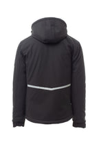 Herren Winterjacke aus Softshell mit Kapuze in Anthrazit