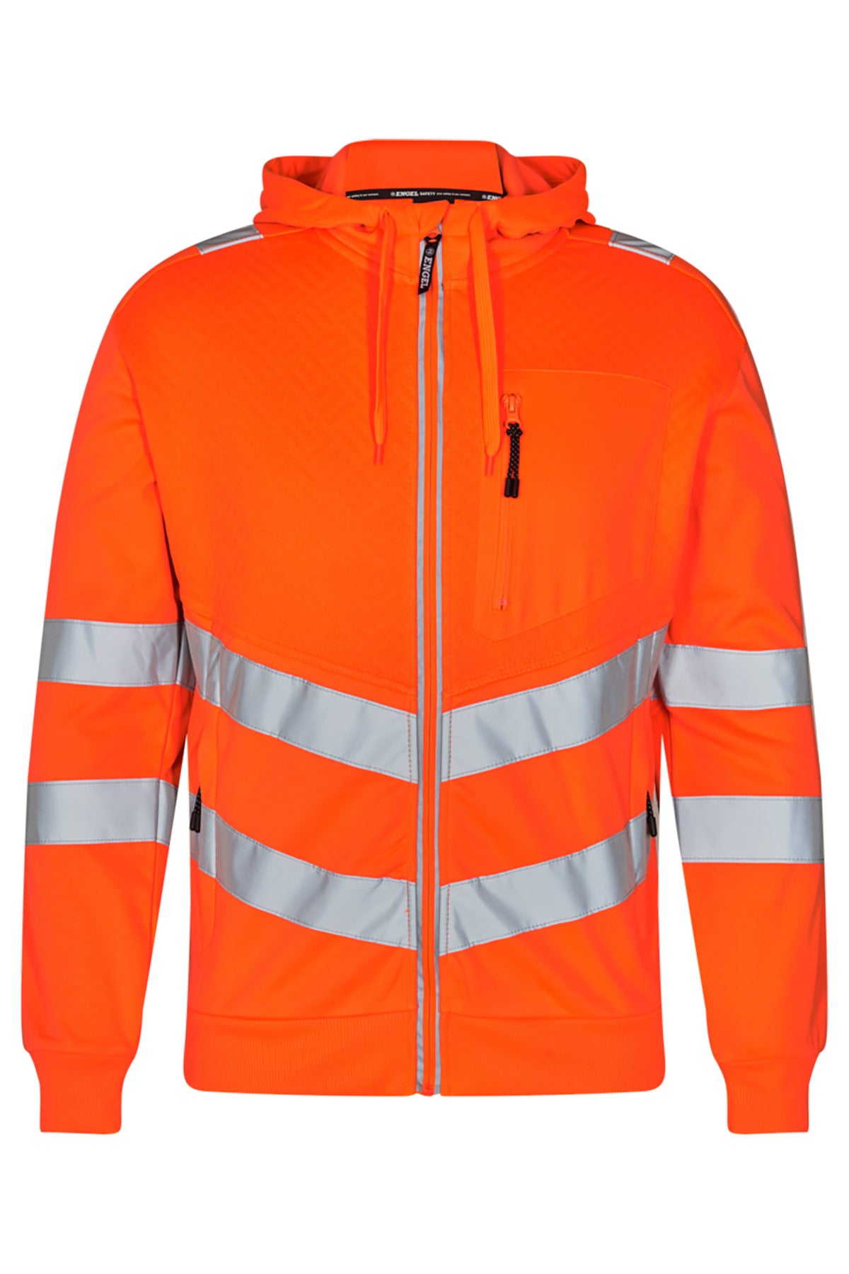 Herren Warnschutz Sweatcardigan