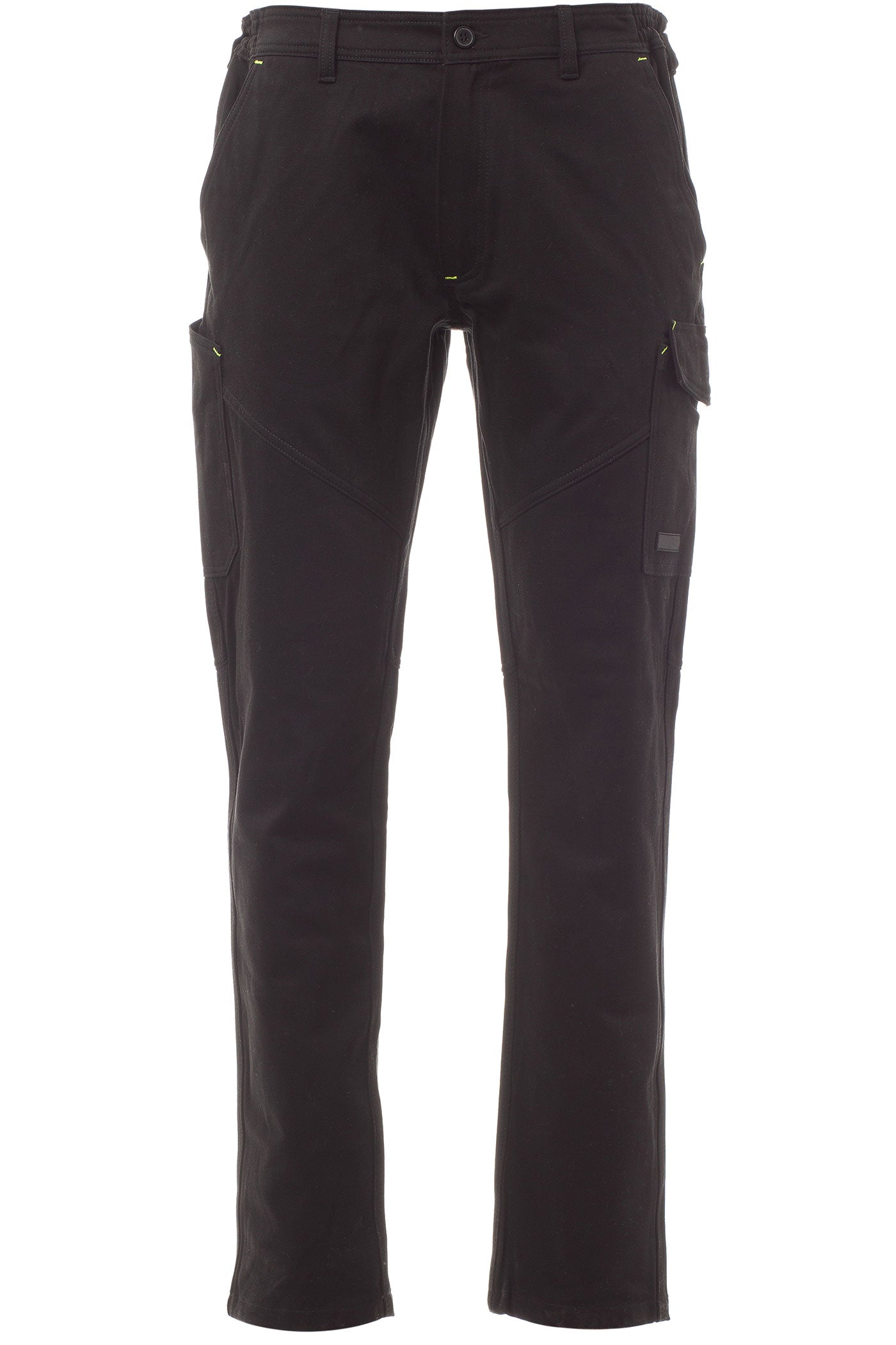 Herren Arbeitshose aus 100% Baumwolle und robustem, dickem Material in Schwarz