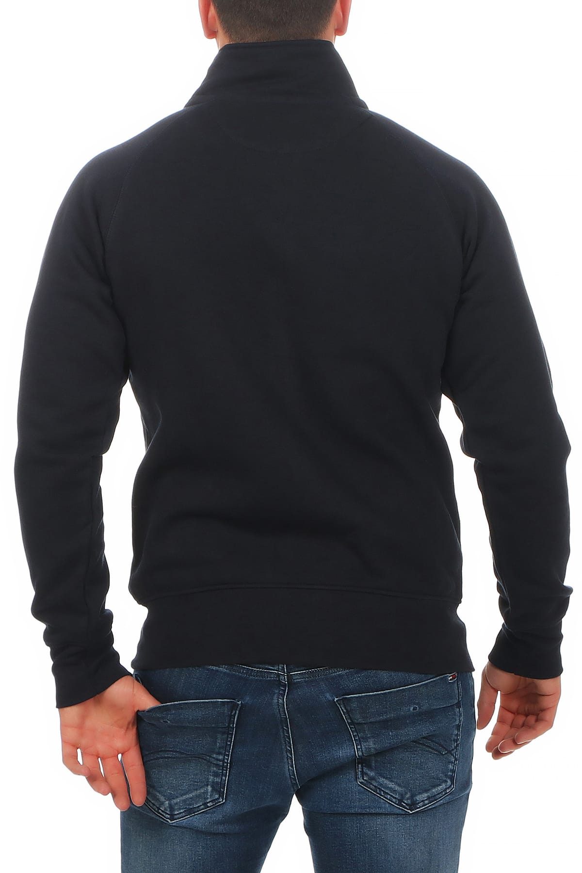 günstige Sweatjacke für die Arbeit und Freizeit in Dunkelblau