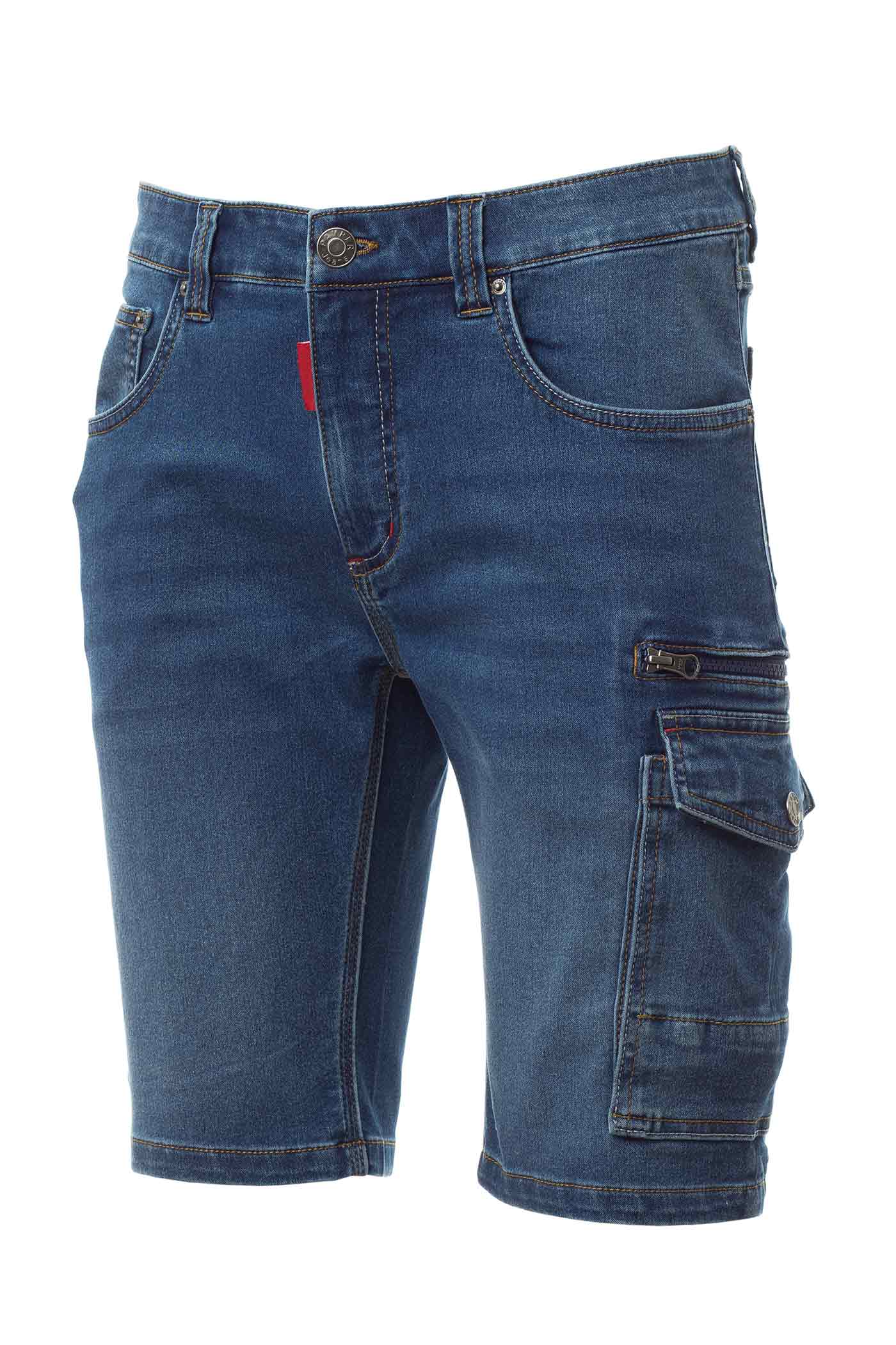 Herren Bermuda-Shorts kurze Arbeitshose mit vielen Taschen in Dunkelblau