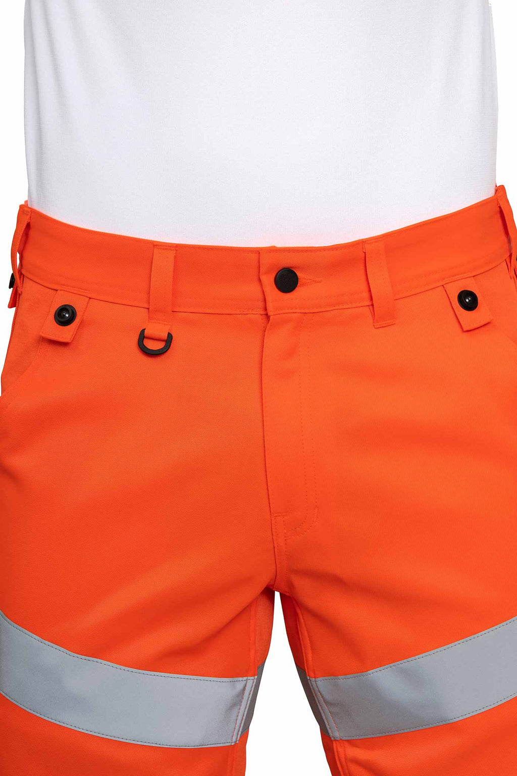 Herren Warnschutzshorts aus hochwertigem Material in Orange