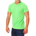 Herren T-Shirt Rundhals Meliert Comfort Bügelfrei