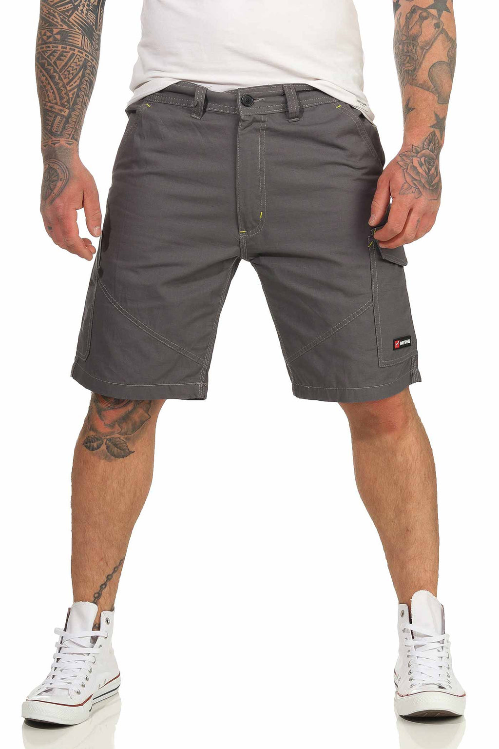 Herren Bermuda mit Knopfverschluss