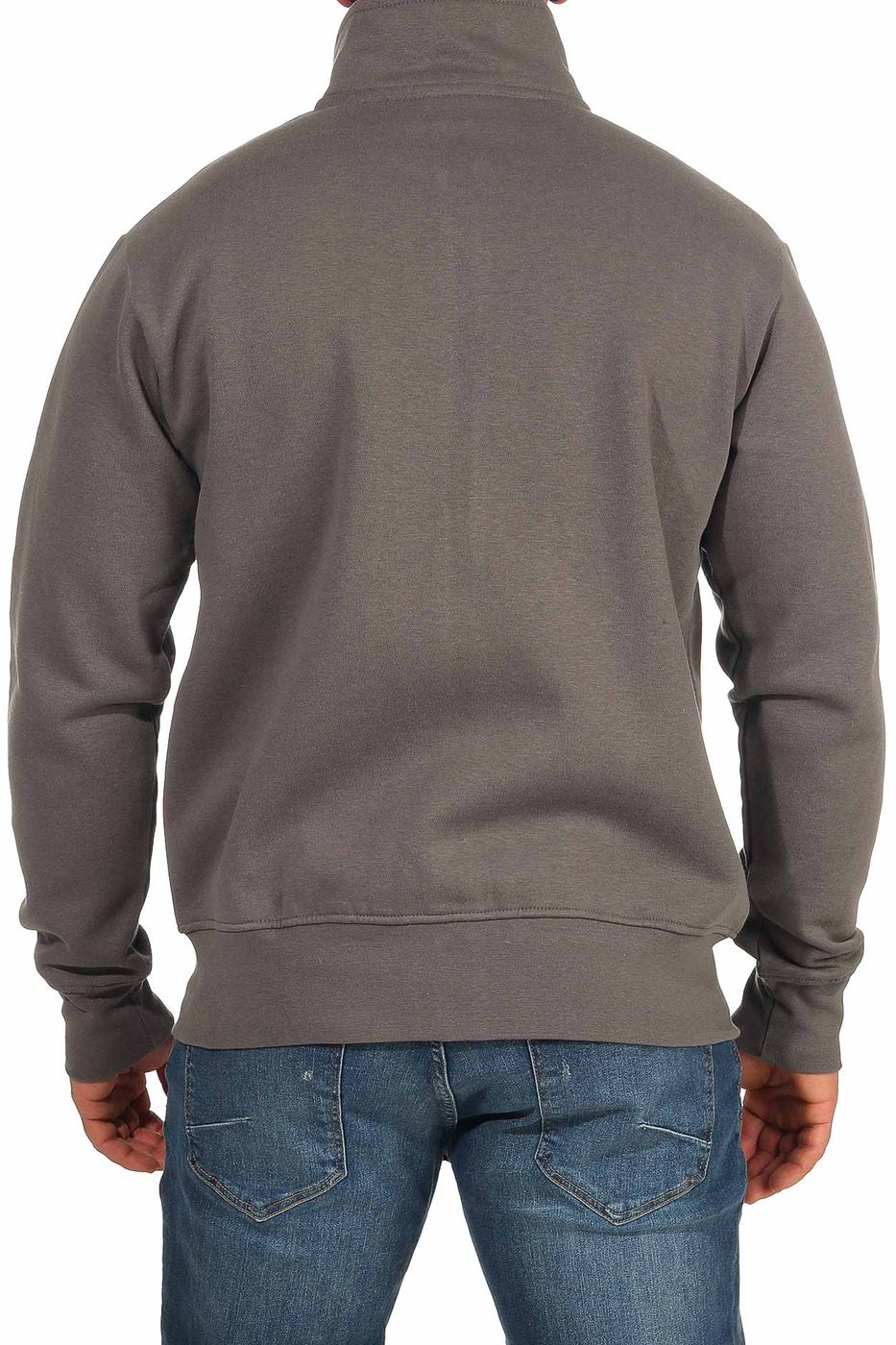 Herren Zipper für das ganze Jahr mit Stehkragen in Anthrazit