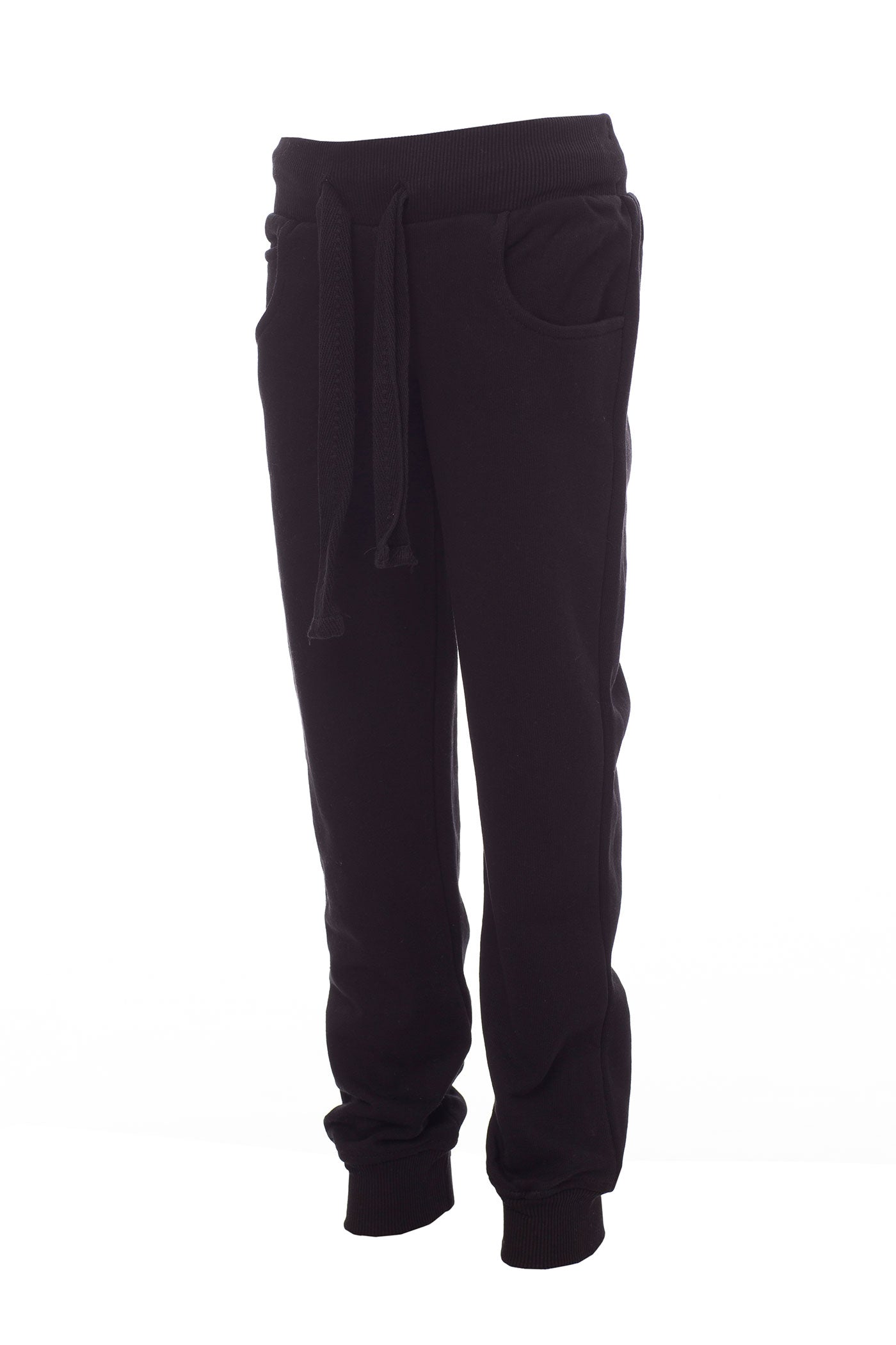 Jungen Jogginghose mit Kordelzug und elastischer Taille in Schwarz