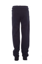 Jungen Jogginghose mit Rippstrick an Taille und Fußgelenk in Dunkelblau