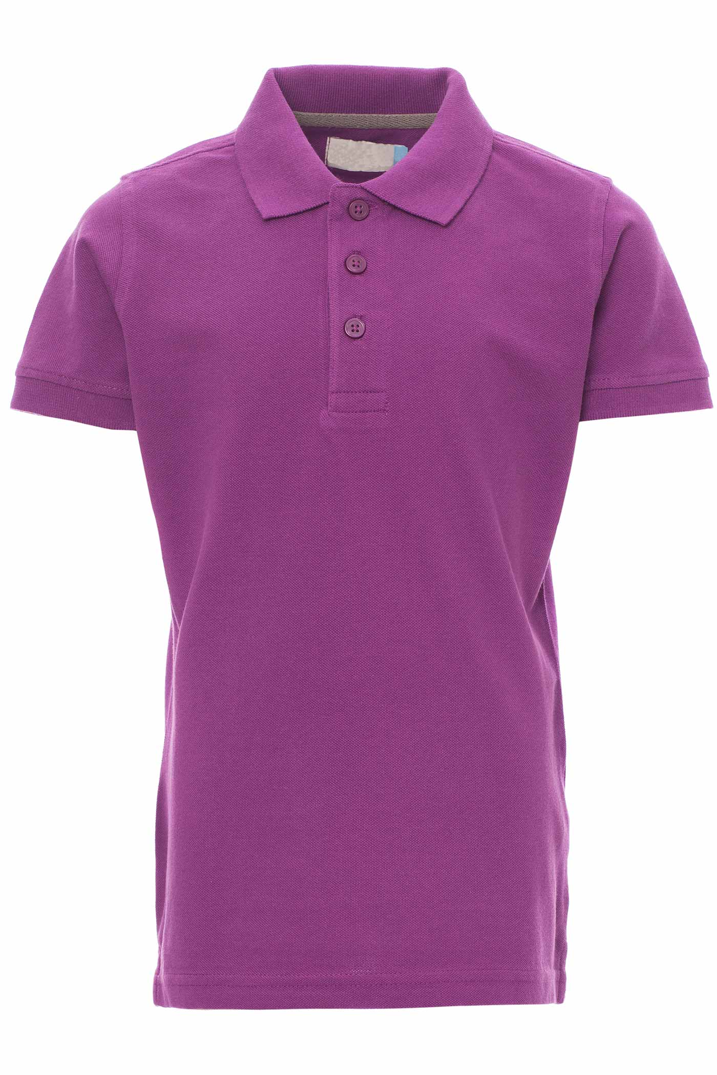 Kinder Poloshirt Basic aus Baumwolle in Violett