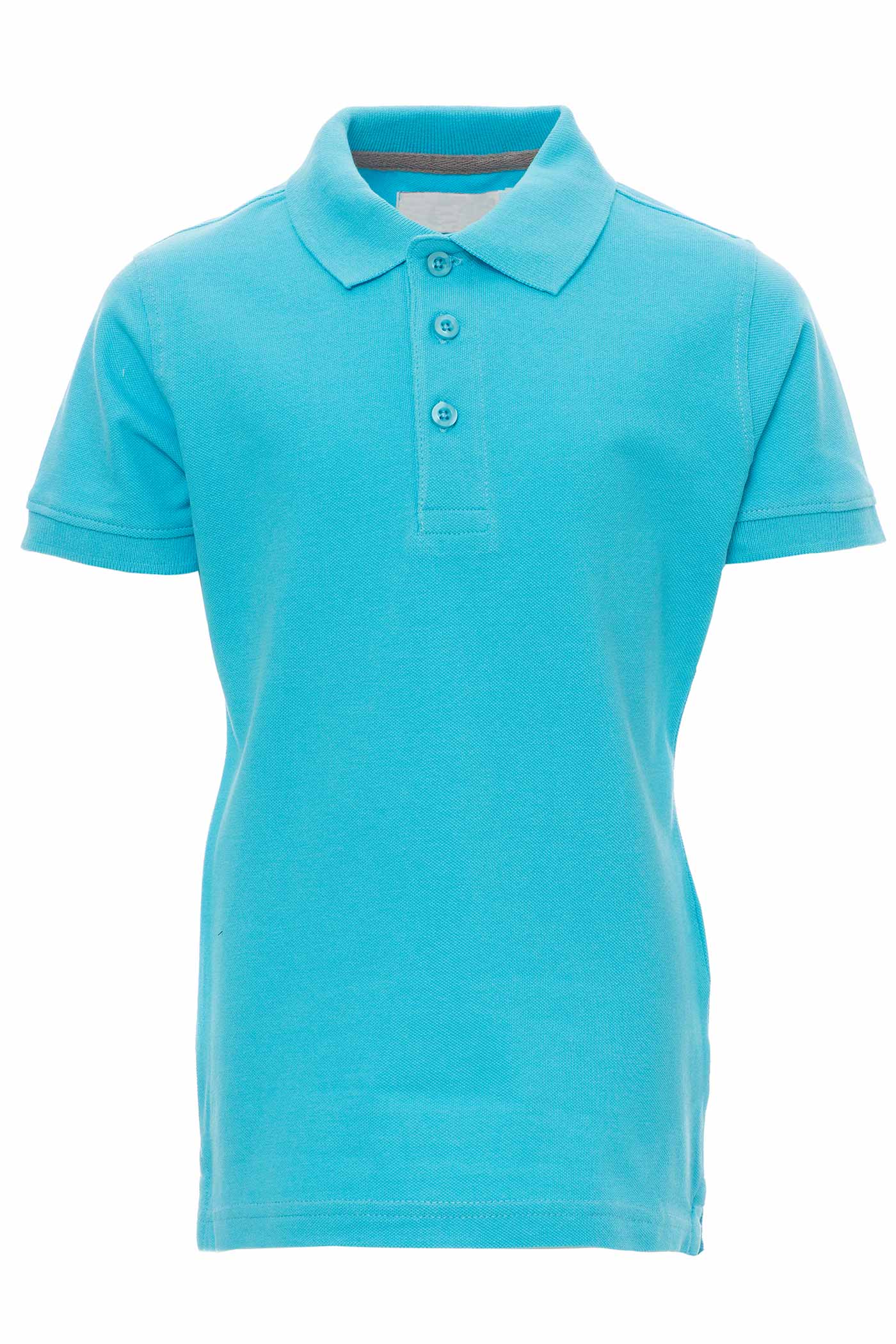 Kinder Poloshirt Basic aus Baumwolle in Türkis