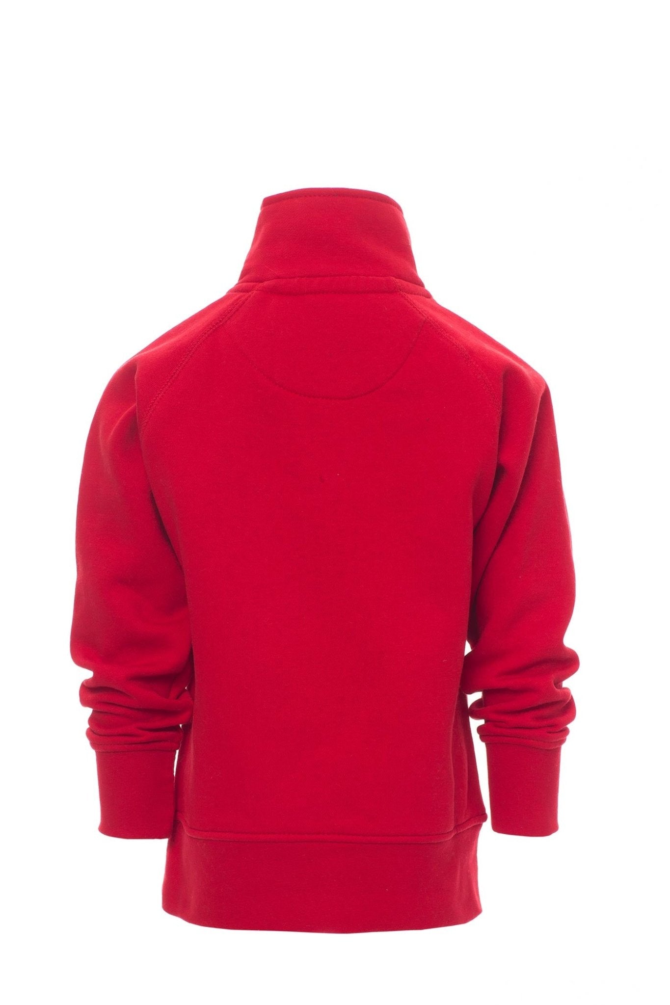 Jungen Halfzip mit Stehkragen und hohem Tragekomfort in Rot