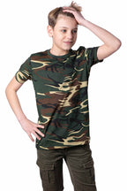 Kinder T-Shirt Kurzarm Camouflage