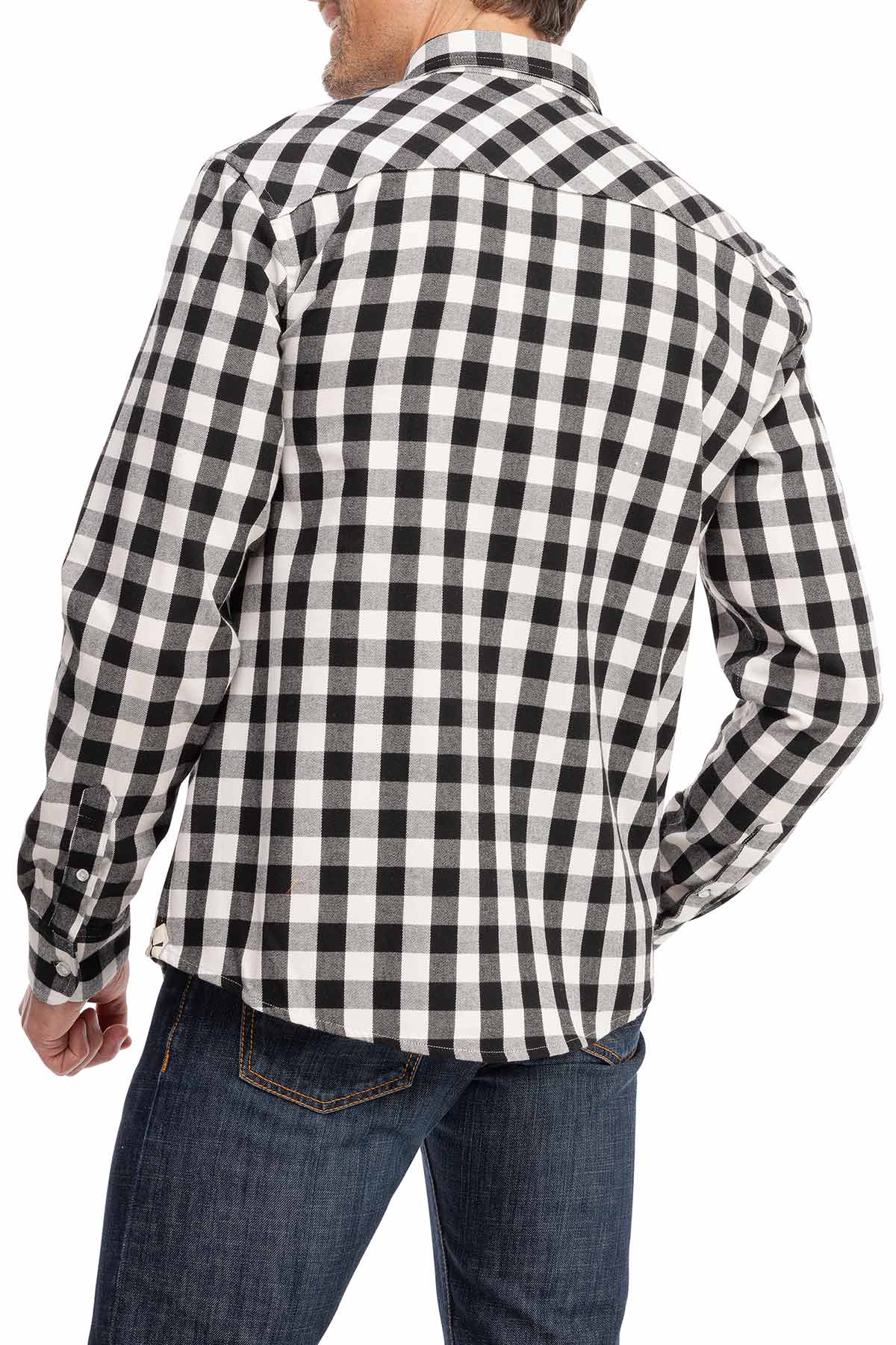 Schwarz Weiß Karo Hemden