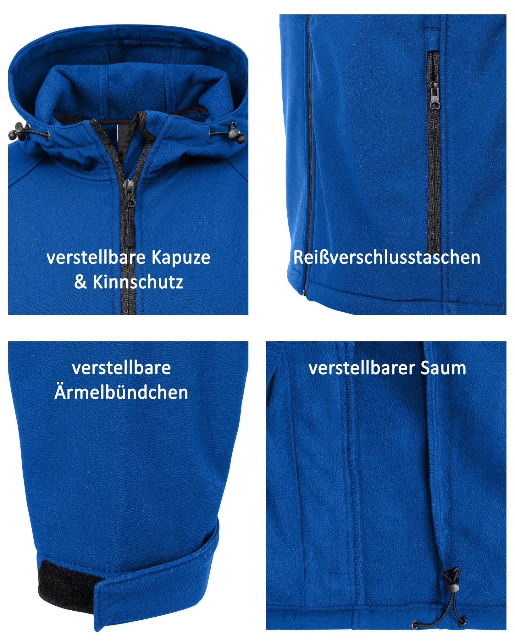 Jungen Softshelljacke mit Kapuze, wasserdichte Alltagsjacke Gale Kids