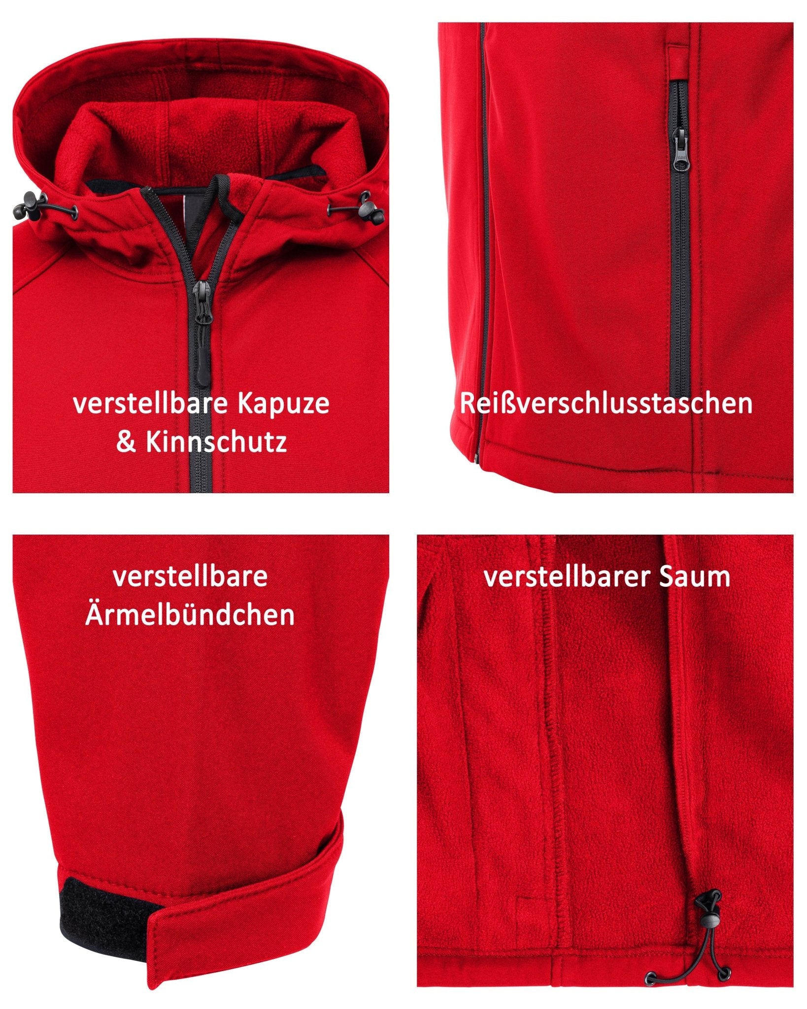 Jungen Softshelljacke mit Kapuze, wasserdichte Alltagsjacke Gale Kids