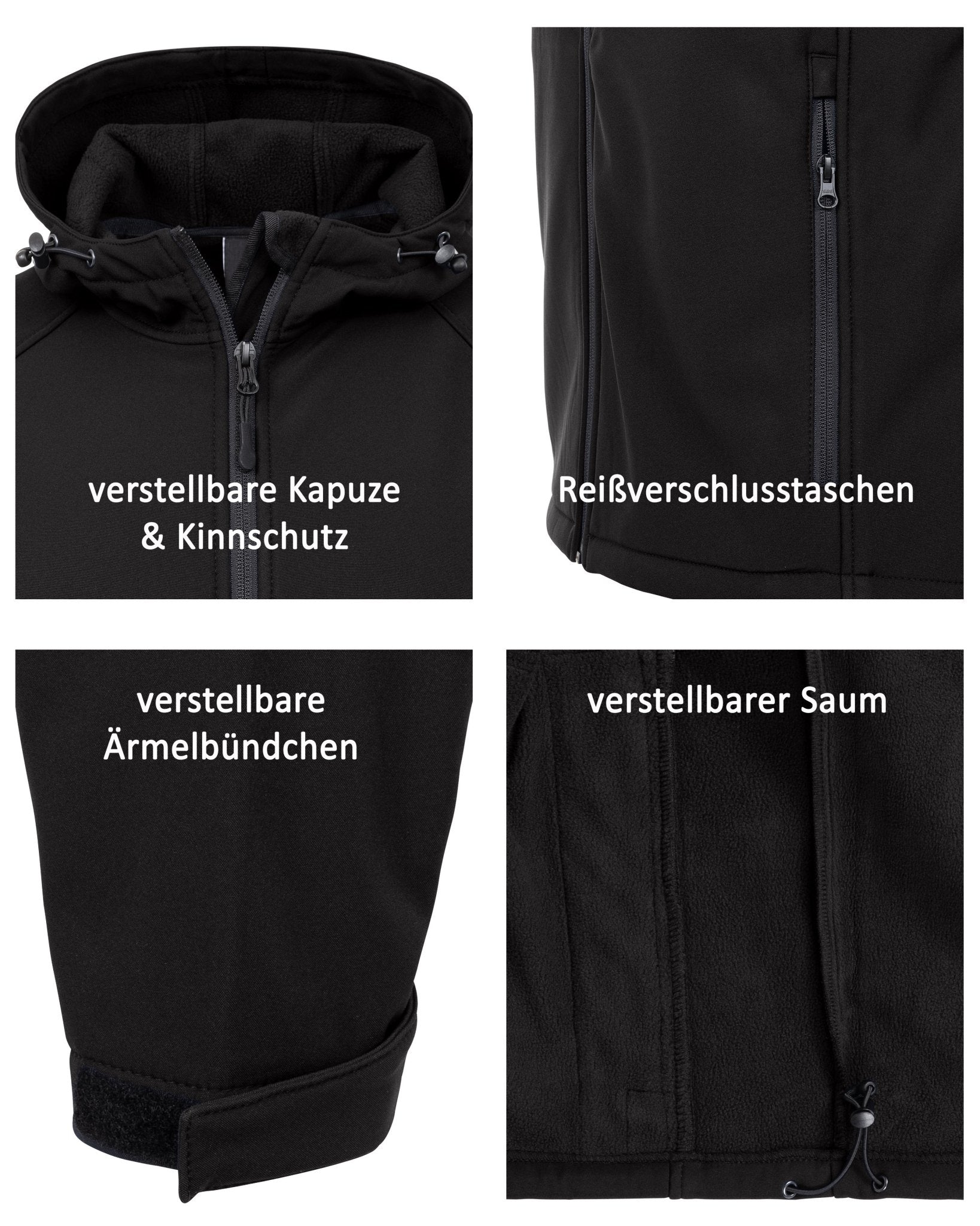 Jungen Softshelljacke mit Kapuze, wasserdichte Alltagsjacke Gale Kids