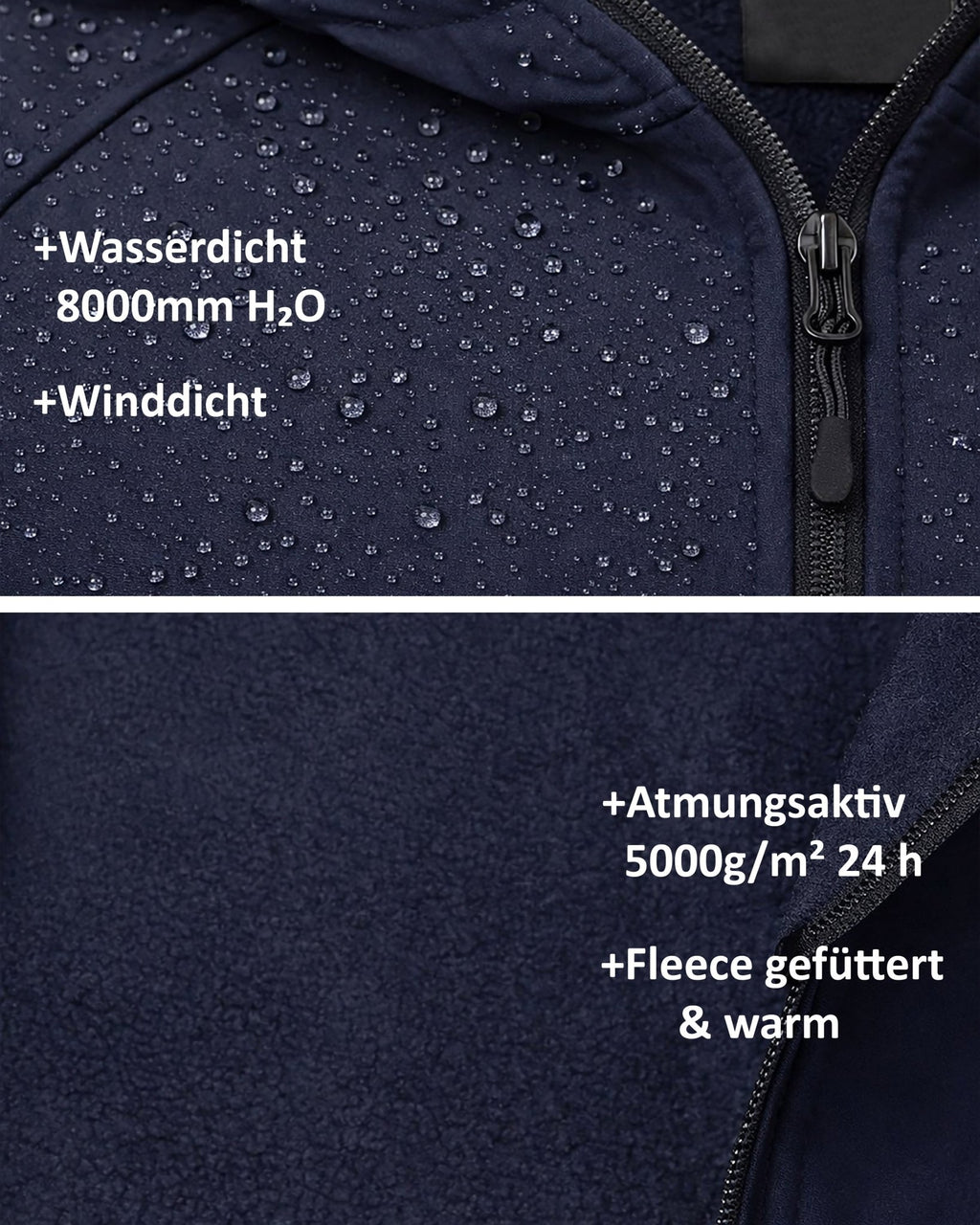 Jungen Softshelljacke mit Kapuze, wasserdichte Alltagsjacke Gale Kids