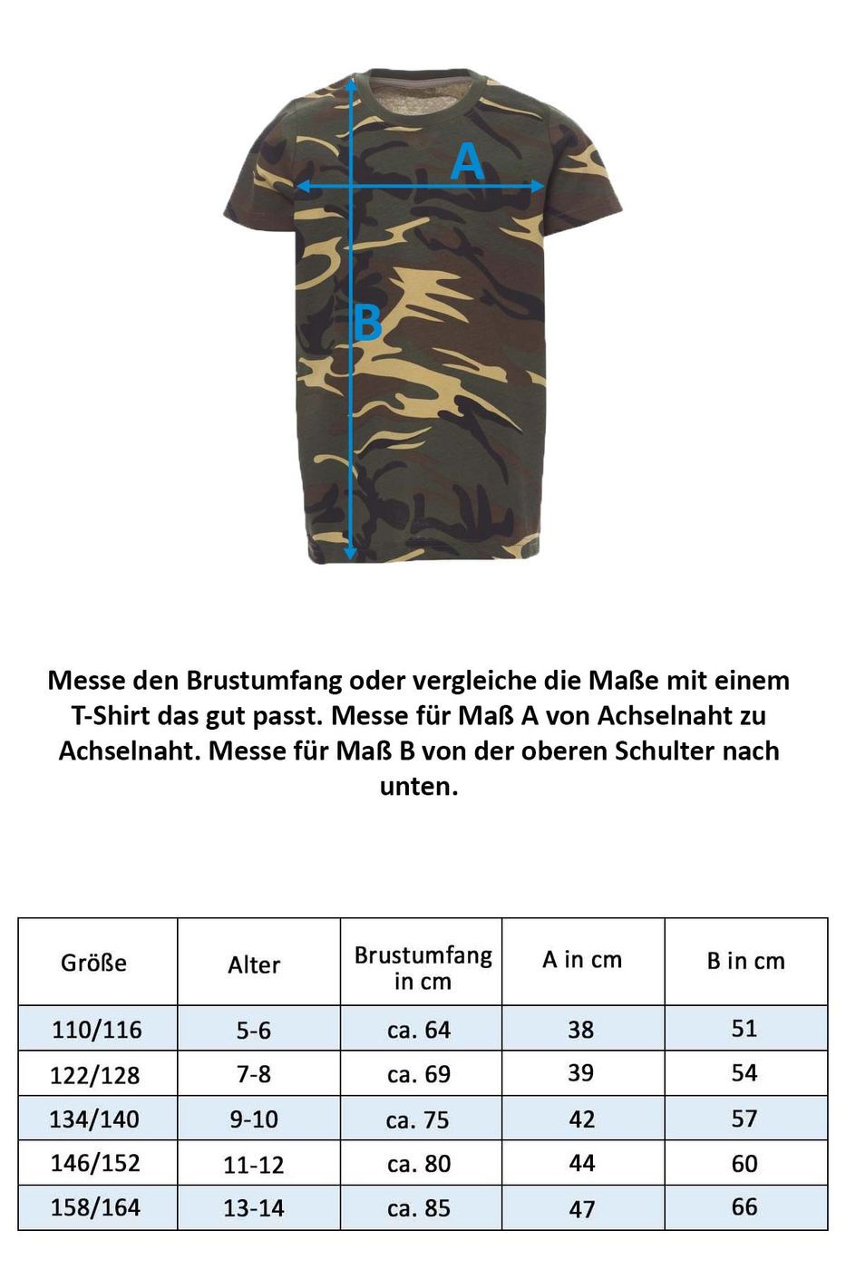 Jungen Camouflage T-Shirt