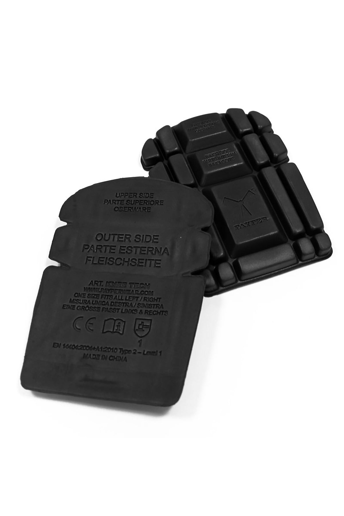 Knieverstärkung für Arbeiter Montage Bau Fliesenlegen Schwarz