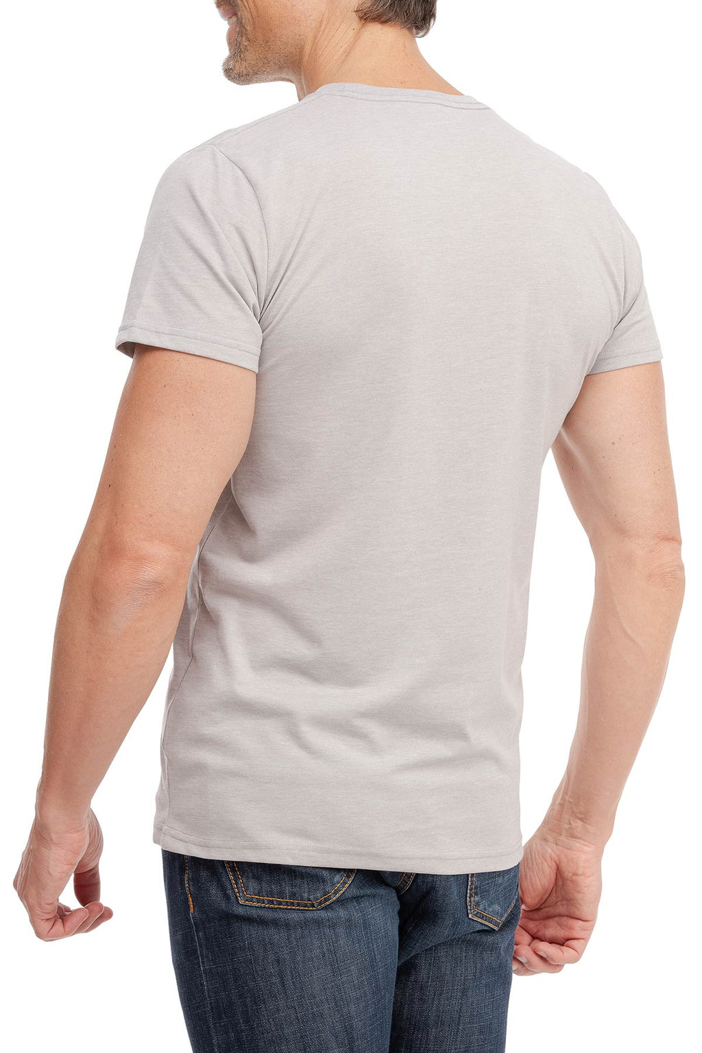 Herren T-Shirt Rundhals Meliert Comfort Bügelfrei