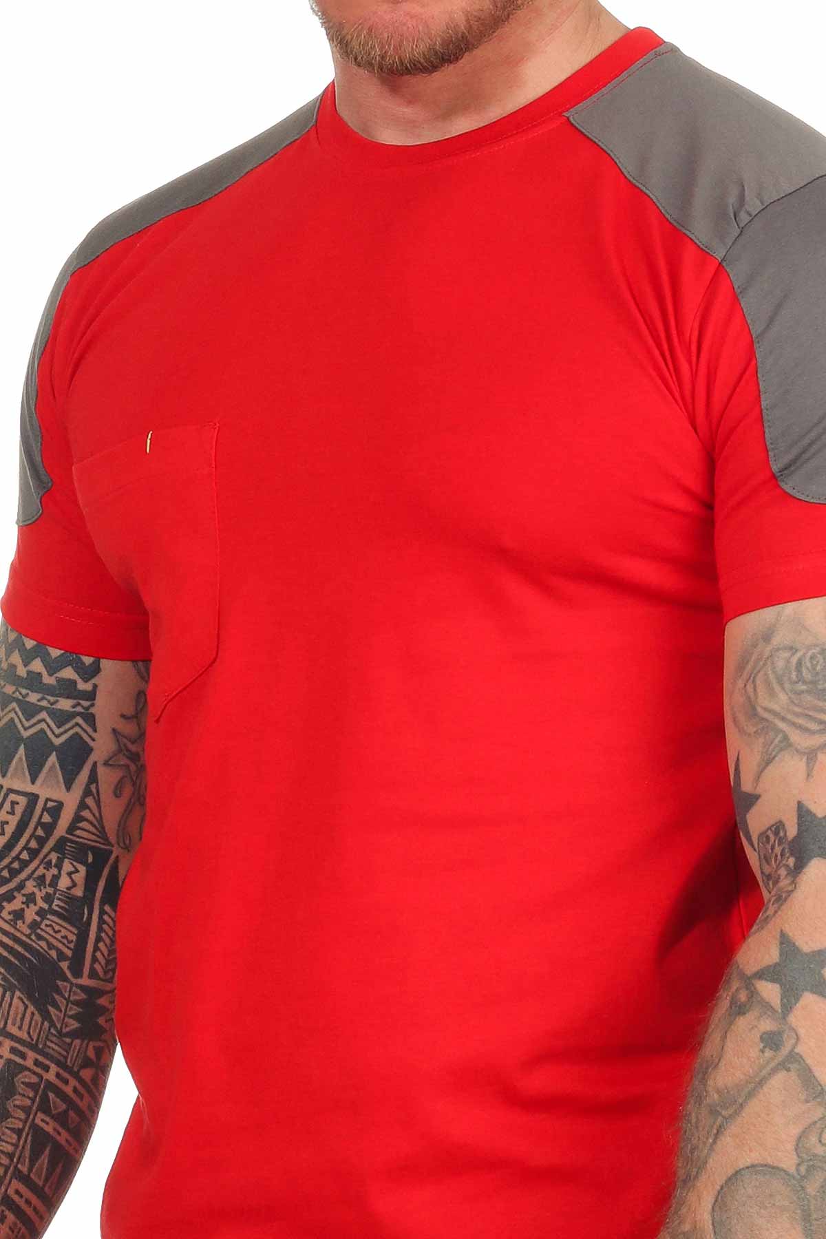 Zweifarbiges Herren T-Shirt