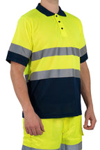 Atmungsaktives Polohemd Gelb