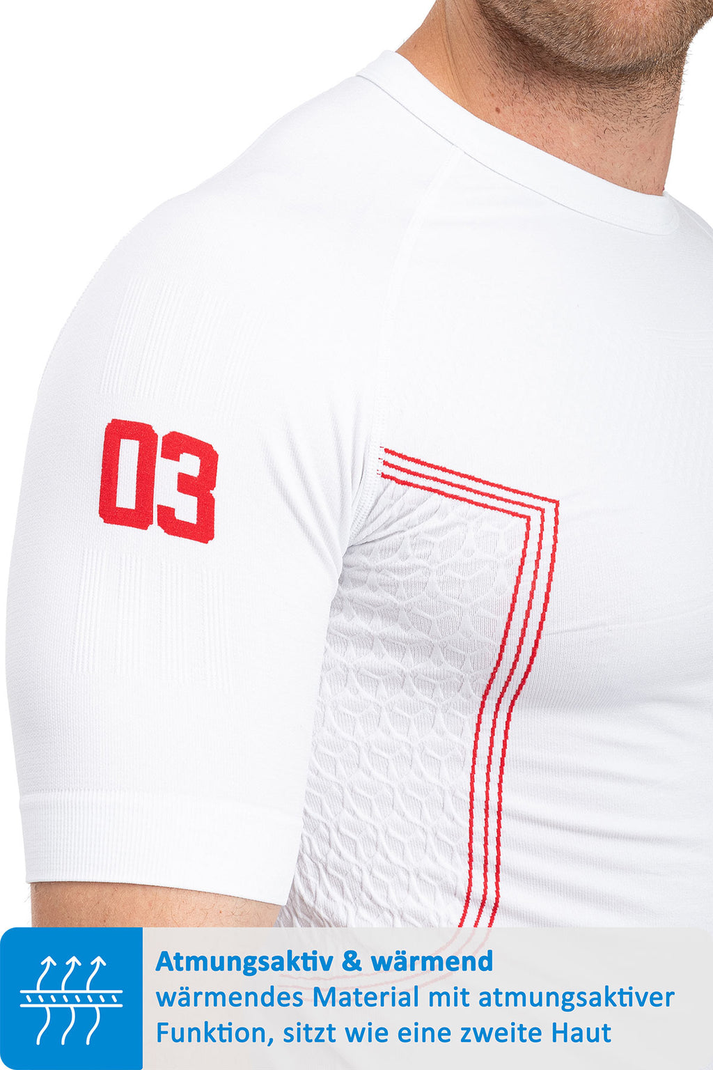 elastisches T-Shirt Sport Herren