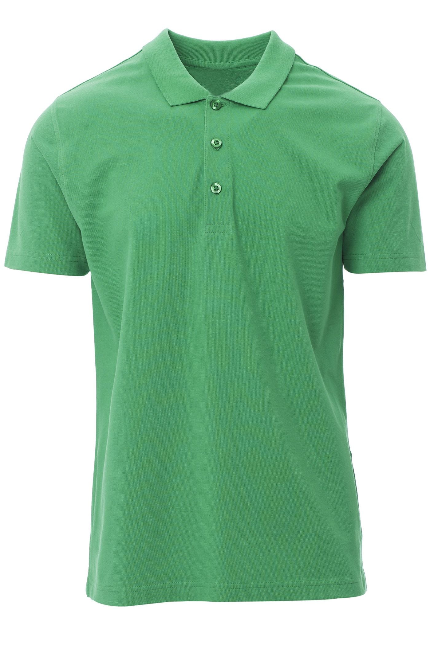 Herren Poloshirt Basic aus Baumwolle in Grün